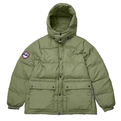 Стеганая пуховая мужская куртка FANAT. Цвет: Хаки