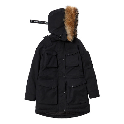 Универсальная повседневная женская парка UMI. Цвет: Черный