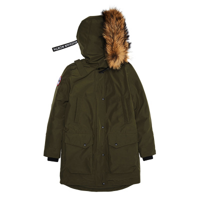 CHILL - легкая женская парка для городской зимы. Цвет: Хаки