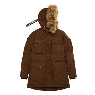 Универсальная повседневная женская парка UMI. Цвет: Какао