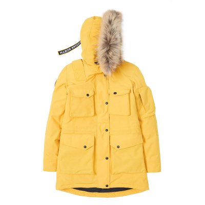 Универсальная повседневная женская парка UMI. Цвет: Желтый