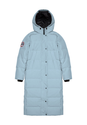 Длинное пуховое женское пальто MATE Голубой
