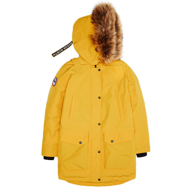 CHILL - легкая женская парка для городской зимы. Цвет: Желтый