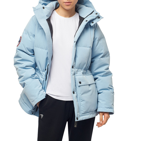 Стеганая пуховая женская куртка GAZ Голубой