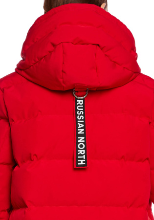 Длинное пуховое женское пальто MATE. Цвет: Красный