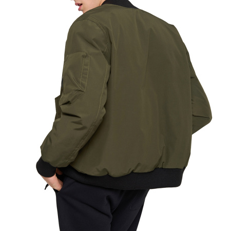 Мужская куртка BOMBER из натурального гусиного пуха Хаки