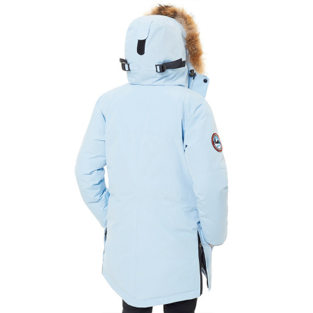 Женская парка POLARIS для суровой зимы. Цвет: Голубой