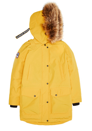 CHILL - легкая женская парка для городской зимы. Цвет: Желтый