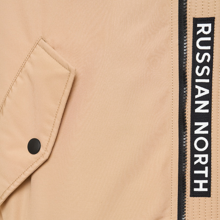 Мужская куртка BOMBER из натурального гусиного пуха Бежевый