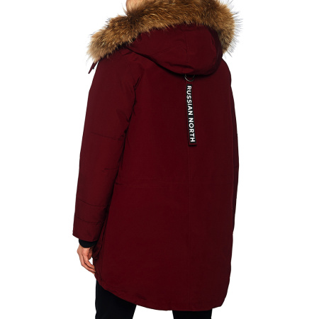 CHILL - легкая женская парка для городской зимы. Цвет: Бордовый
