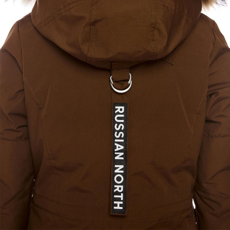 Универсальная повседневная женская парка UMI. Цвет: Какао