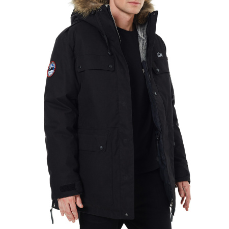 Мужская зимняя парка POLUS. Город + Экспедиции. Цвет: Черный
