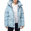 Стеганая пуховая женская куртка GAZ Голубой