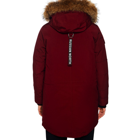 CHILL - легкая женская парка для городской зимы. Цвет: Бордовый