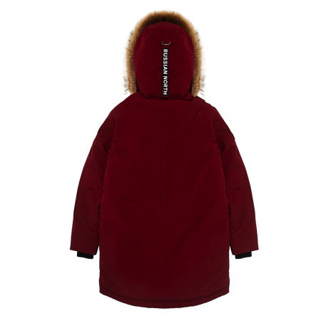 CHILL - легкая женская парка для городской зимы. Цвет: Бордовый
