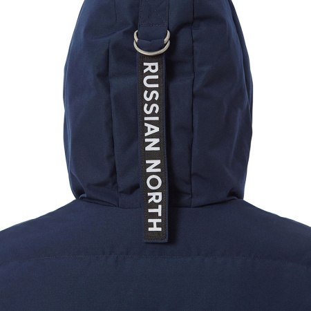 Длинное пуховое женское пальто MATE. Цвет: Синий