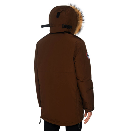 Арктическая детская парка POLUS. Для суровой зимы. Цвет: Какао