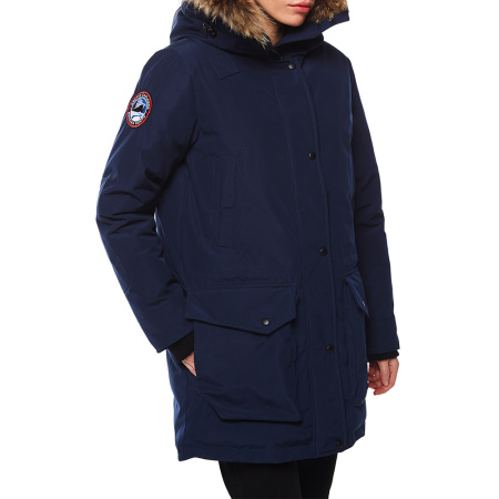 CHILL - легкая женская парка для городской зимы. Цвет: Синий