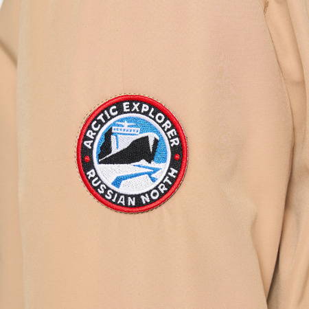 Мужская куртка BOMBER из натурального гусиного пуха Бежевый