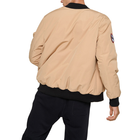 Мужская куртка BOMBER из натурального гусиного пуха Бежевый