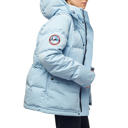 Стеганая пуховая женская куртка GAZ Голубой