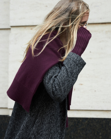 Митенки. Цвет: Сливовый. 100% кашемир